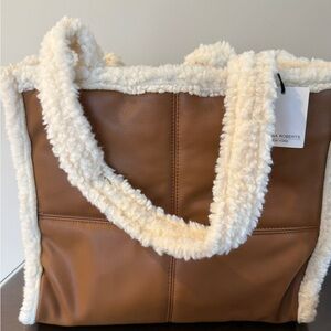 Brown and Cream Tote Bag
